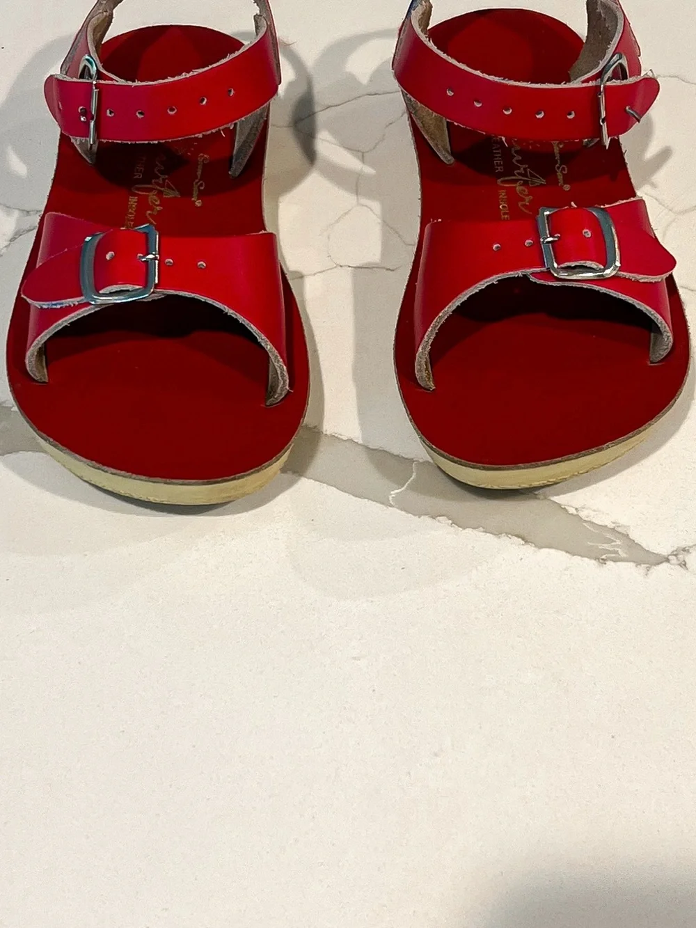 Saltwater Red Sun San Surfer Adjustable Buckle Sandals Toddler Sz 10